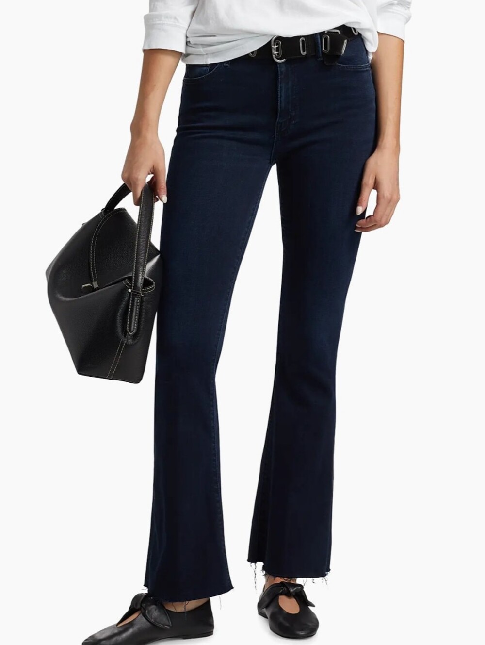 MOTHER Exclusive Not Guilty The Weekender Black Cropped Sz 28